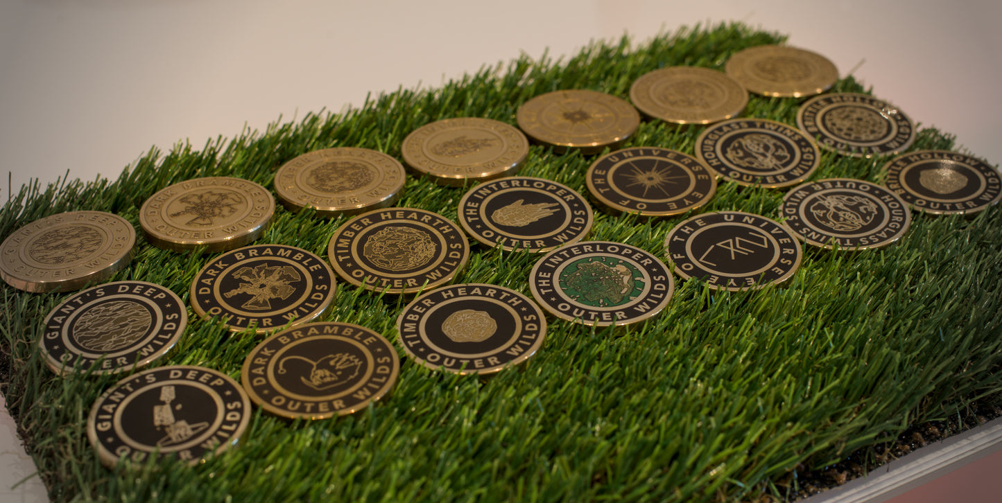 Limited Handcrafted & Laser Engraved Outer Wilds Themed Solid Metal Coins
