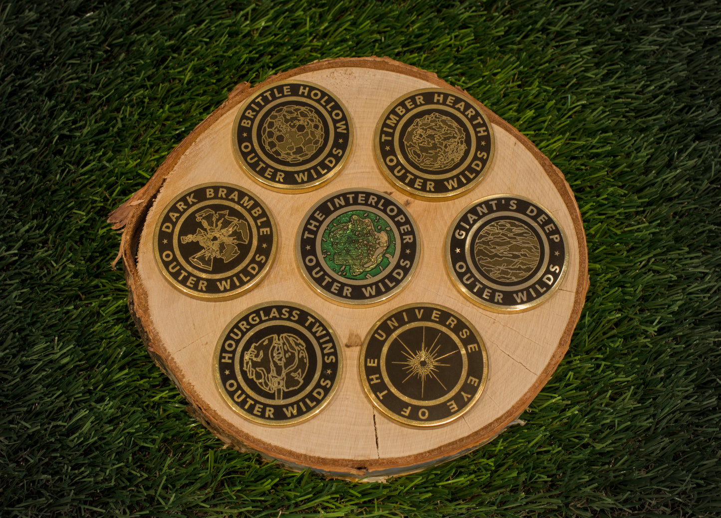 Limited Handcrafted & Laser Engraved Outer Wilds Themed Solid Metal Coins