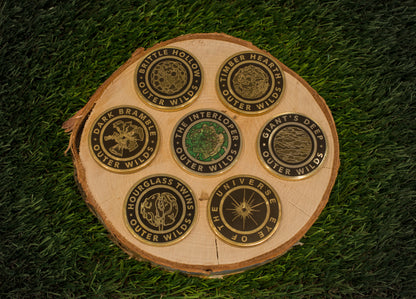 Limited Handcrafted & Laser Engraved Outer Wilds Themed Solid Metal Coins