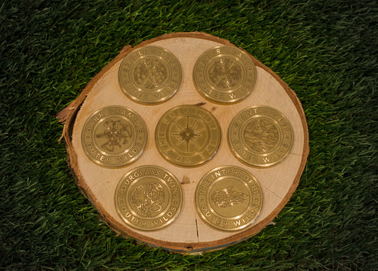 Limited Handcrafted & Laser Engraved Outer Wilds Themed Solid Metal Coins