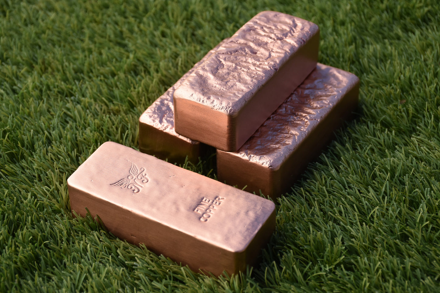 Rectangular 1kg (2.2lbs) Copper Ingots