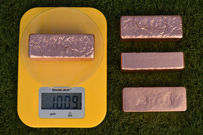 Rectangular 1kg (2.2lbs) Copper Ingots